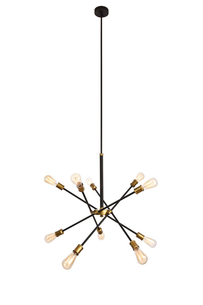 product image of Axel 10 Light Chandelier Living District Ld8003D28Bk 1 526