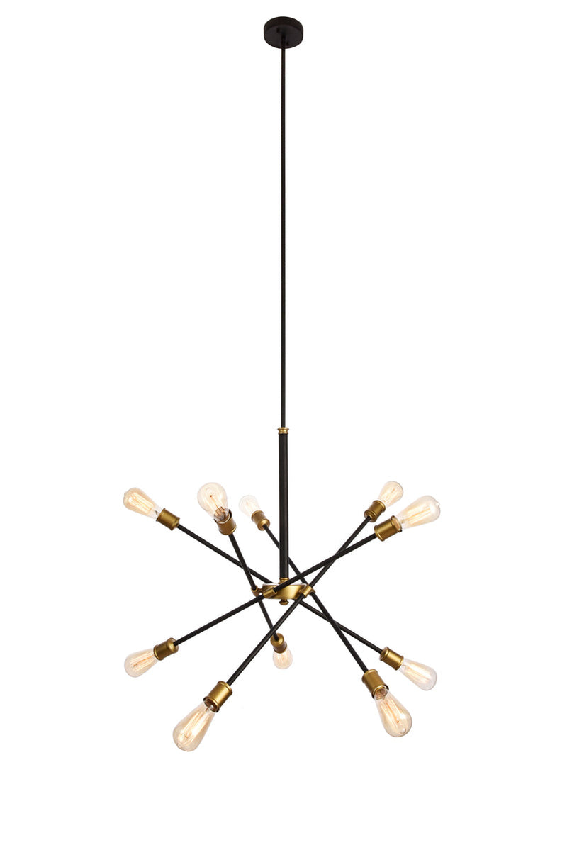 media image for Axel 10 Light Chandelier Living District Ld8003D28Bk 1 277