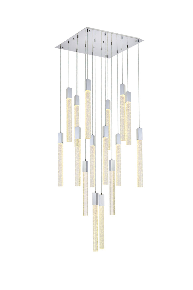 media image for Weston 16 Light Pendant Elegant Lighting 2066G30Bk 2 262