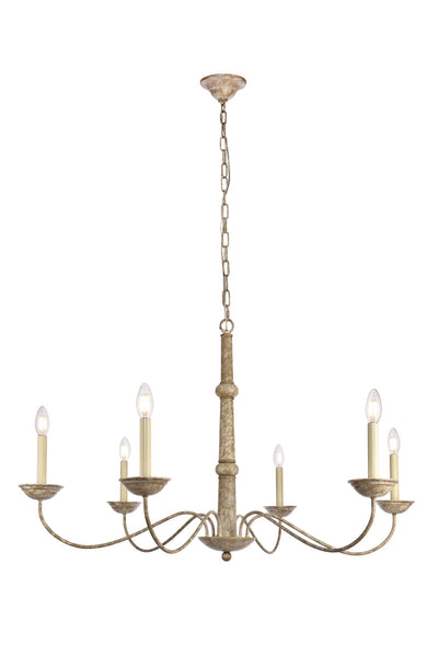 product image for Merritt 6 Light Chandelier Living District Ld6007D35Wd 4 0