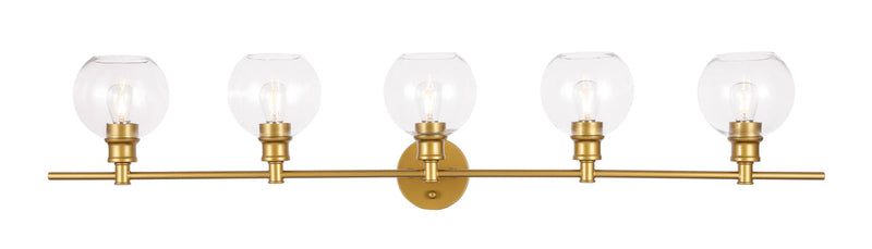 media image for Collier 5 Light Bath Sconces Living District Ld2326Bk 3 243