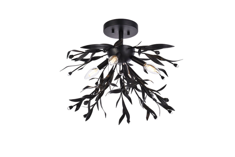 media image for Priscilla 4 Light Flush Mount Living District Ld810F19Bk 7 241