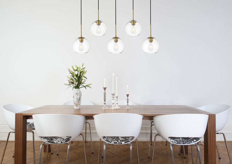 media image for Baxter 5 Light Pendant Living District Ld2226Bk 34 269