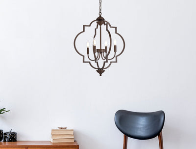 product image for Sandara 4 Light Pendant Living District Ld7064D16Bk 42 4