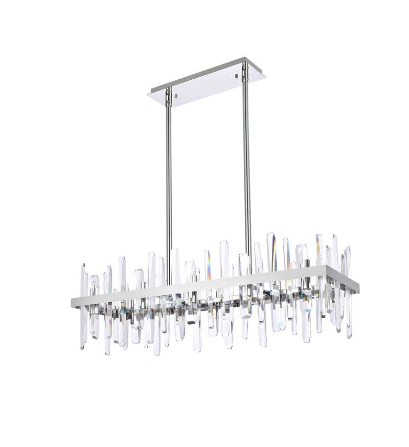 media image for Serena 20 Light Chandelier Elegant Lighting 2200G36Bk 17 244