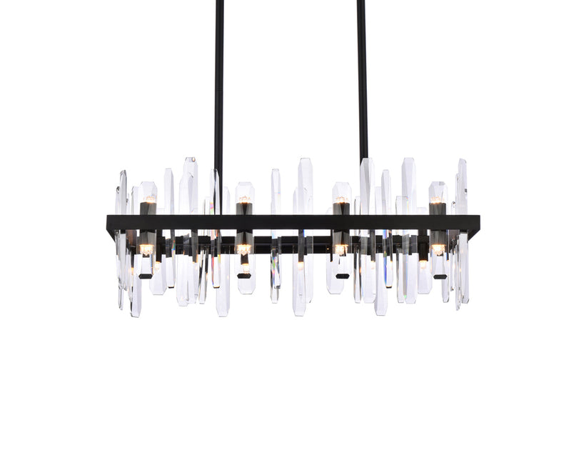 media image for Serena 16 Light Chandelier Elegant Lighting 2200G30Bk 10 20