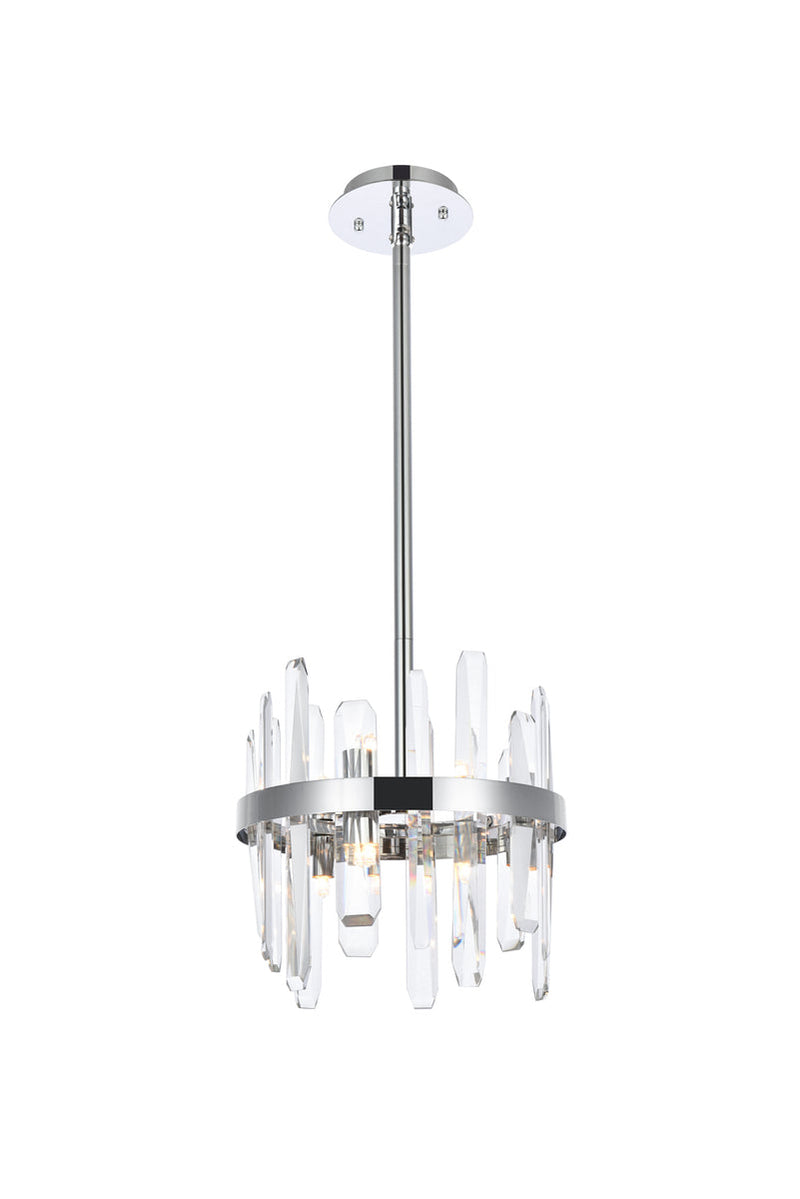 media image for Serena 6 Light Pendant Elegant Lighting 2200D10Bk 5 225