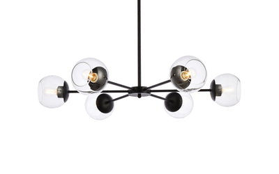 product image for Briggs 6 Light Pendant Living District Ld644D30Bk 19 54