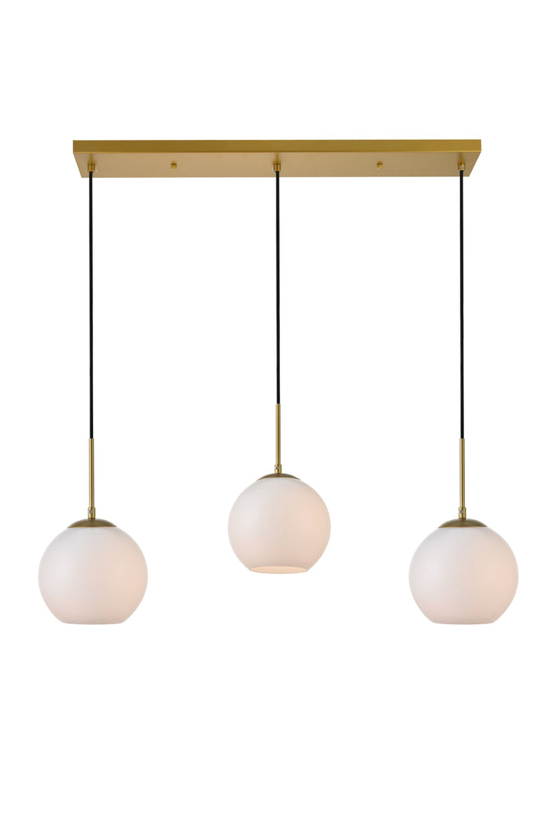 media image for Baxter 3 Light Pendant Living District Ld2208Bk 15 245