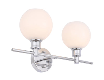 product image for Collier 2 Light Bath Sconces Living District Ld2314Bk 42 80