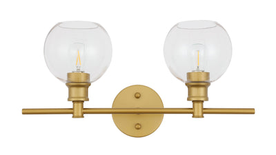 product image for Collier 2 Light Bath Sconces Living District Ld2314Bk 9 99