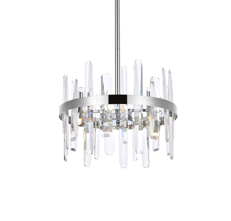 media image for Serena 8 Light Pendant Elegant Lighting 2200D16Bk 5 282