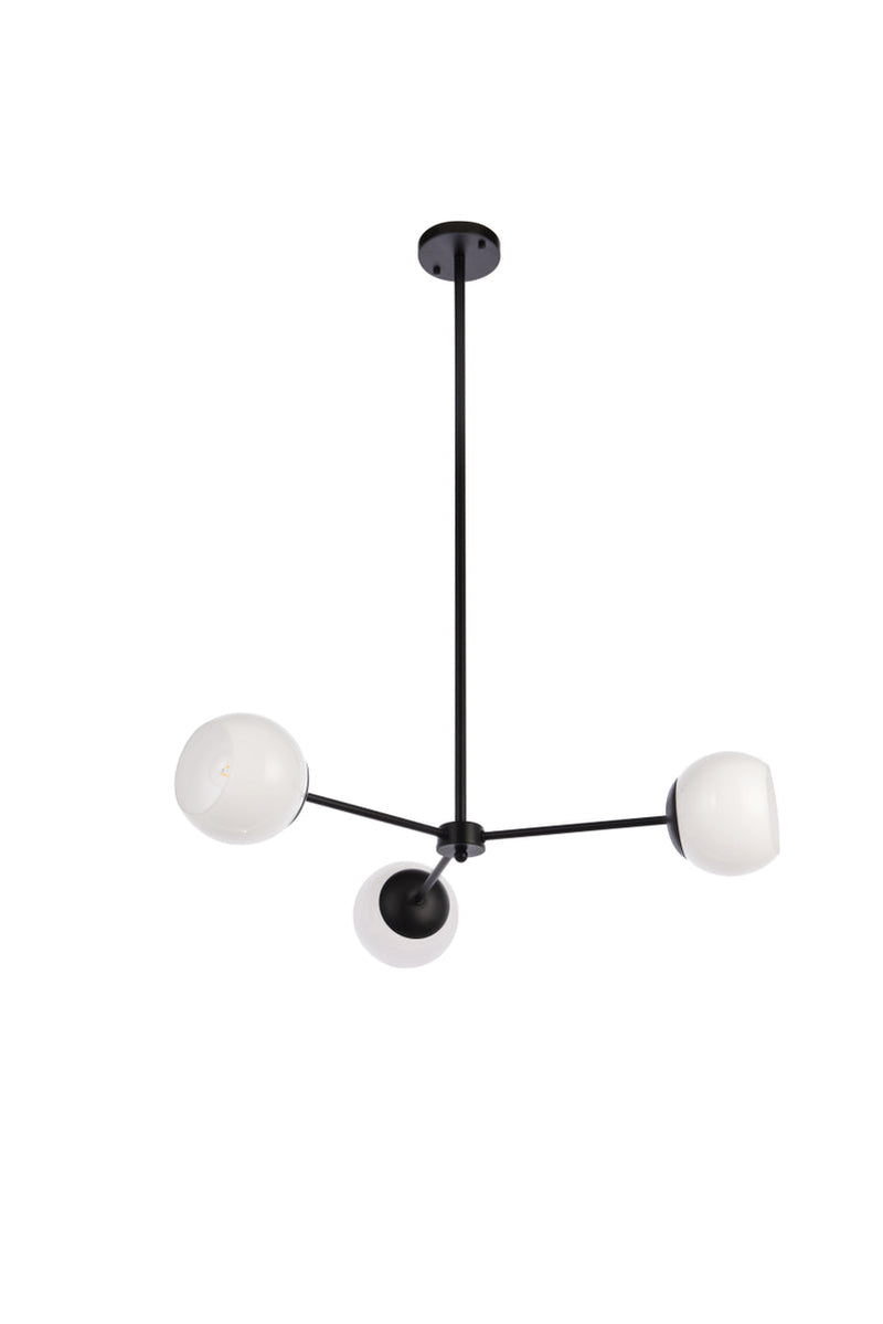 media image for Briggs 3 Light Pendant Living District Ld646D32Bk 33 246