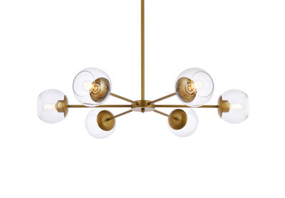 product image for Briggs 6 Light Pendant Living District Ld644D30Bk 22 84