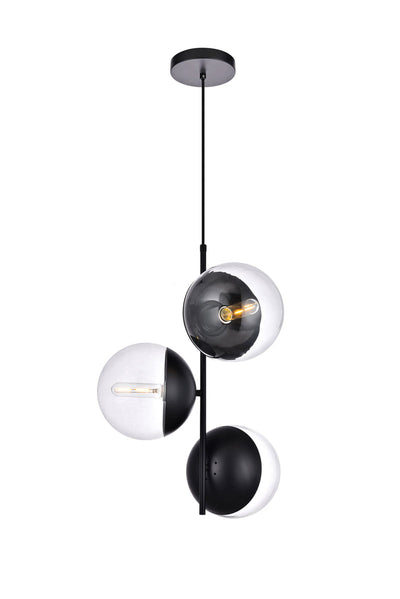 product image for Eclipse 3 Light Pendant Living District Ld6122Bk 2 17