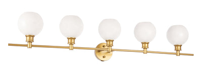 product image for Collier 5 Light Bath Sconces Living District Ld2326Bk 18 88