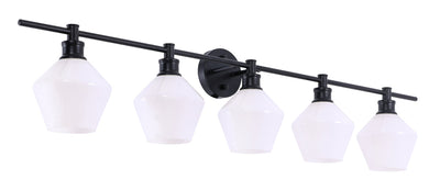 product image for Gene 5 Light Bath Sconces Living District Ld2324Bk 91 35