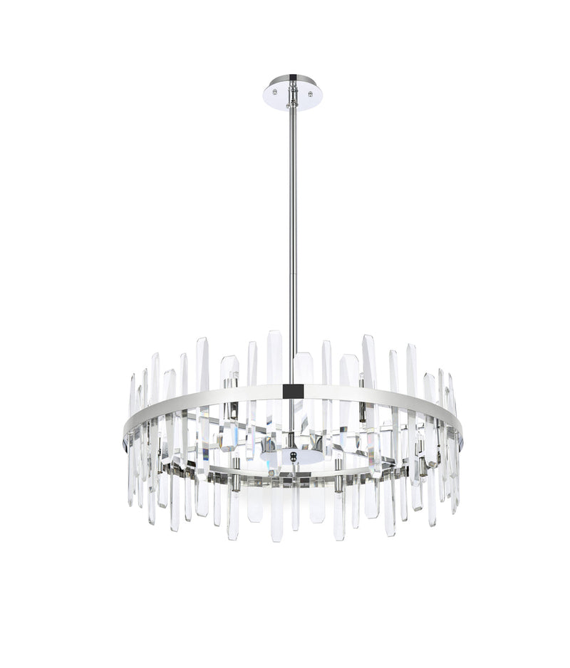 media image for Serena 16 Light Chandelier Elegant Lighting 2200G30Bk 50 250