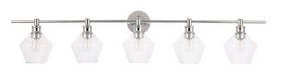 product image for Gene 5 Light Bath Sconces Living District Ld2324Bk 58 24