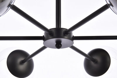 product image for Briggs 6 Light Pendant Living District Ld644D30Bk 24 46