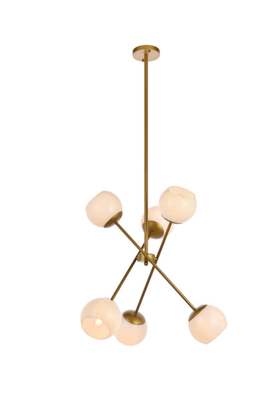 product image for Axl 6 Light Pendant Living District Ld656D24Bk 6 17