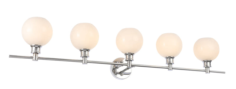 media image for Collier 5 Light Bath Sconces Living District Ld2326Bk 14 216