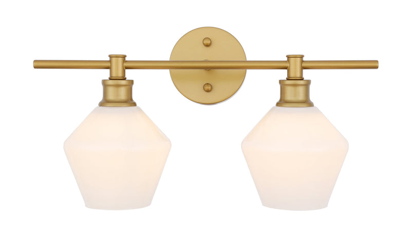 media image for Gene 2 Light Bath Sconces Living District Ld2312Bk 52 254