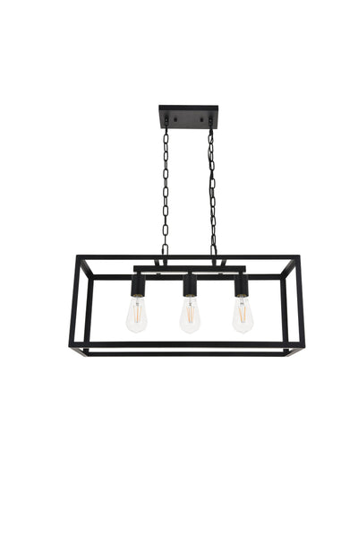 product image for Resolute 3 Light Pendant Living District Ld4061D25Bk 12 65