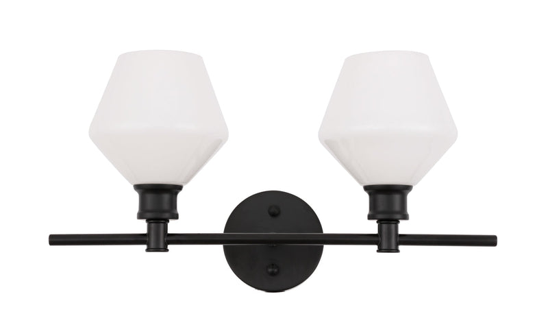 media image for Gene 2 Light Bath Sconces Living District Ld2312Bk 8 298