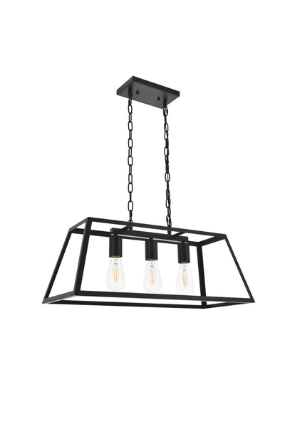 product image for Resolute 3 Light Pendant Living District Ld4061D25Bk 10 9