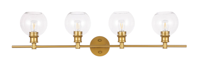 media image for Collier 4 Light Bath Sconces Living District Ld2322Bk 9 211