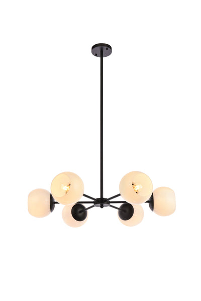 product image for Briggs 6 Light Pendant Living District Ld644D30Bk 3 85