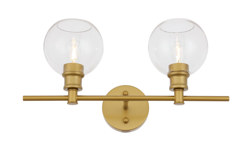 media image for Collier 2 Light Bath Sconces Living District Ld2314Bk 15 271