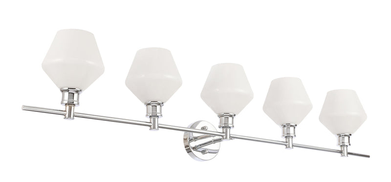 media image for Gene 5 Light Bath Sconces Living District Ld2324Bk 24 241