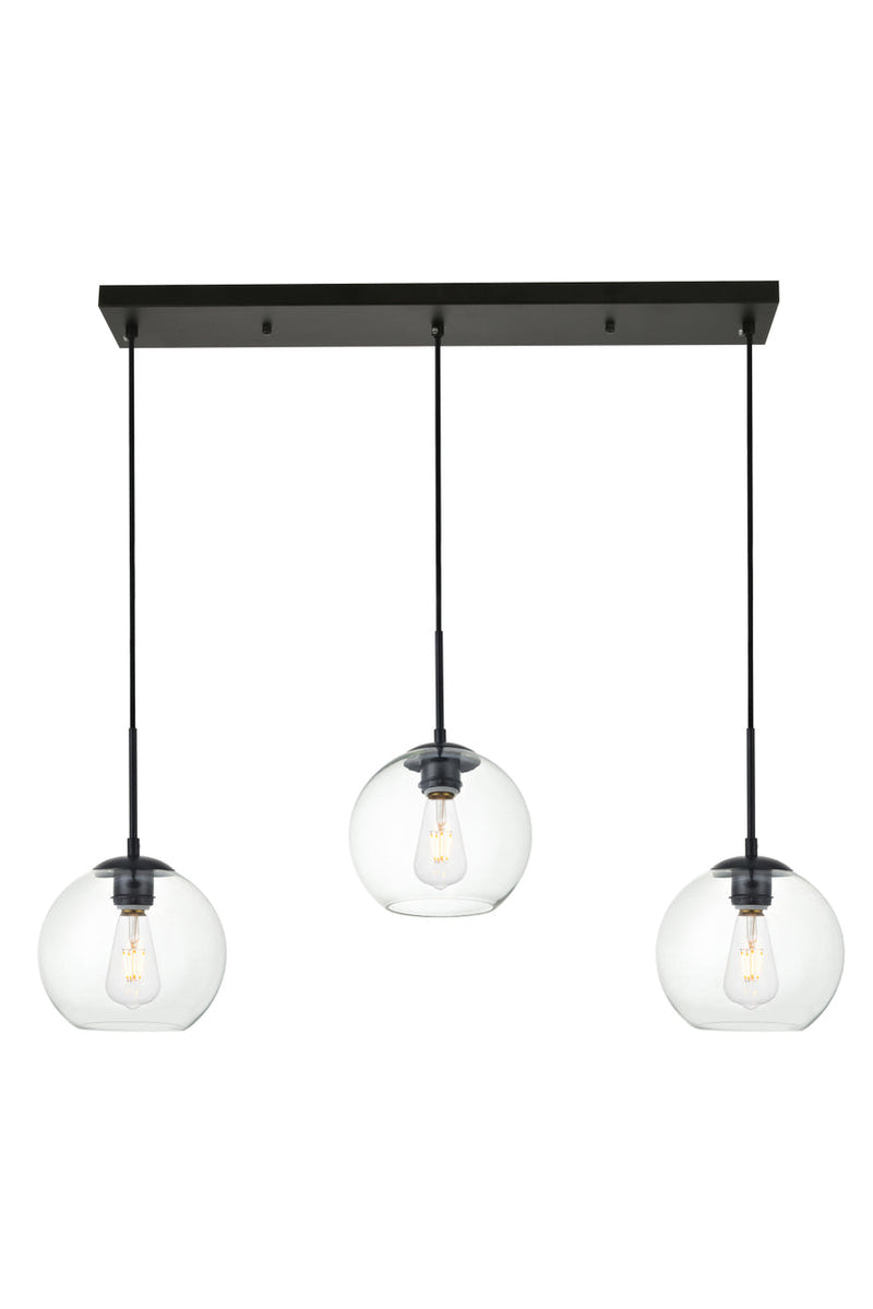 media image for Baxter 3 Light Pendant Living District Ld2208Bk 12 291