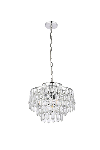 product image for Mila 3 Light Pendant Elegant Lighting 1102D12Bk 54 11