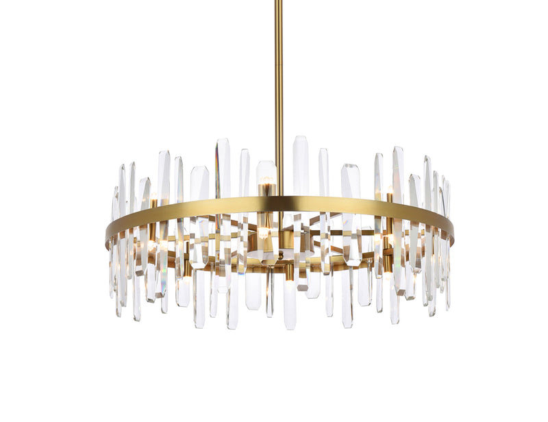 media image for Serena 16 Light Chandelier Elegant Lighting 2200G30Bk 15 260