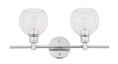 product image for Collier 2 Light Bath Sconces Living District Ld2314Bk 11 37