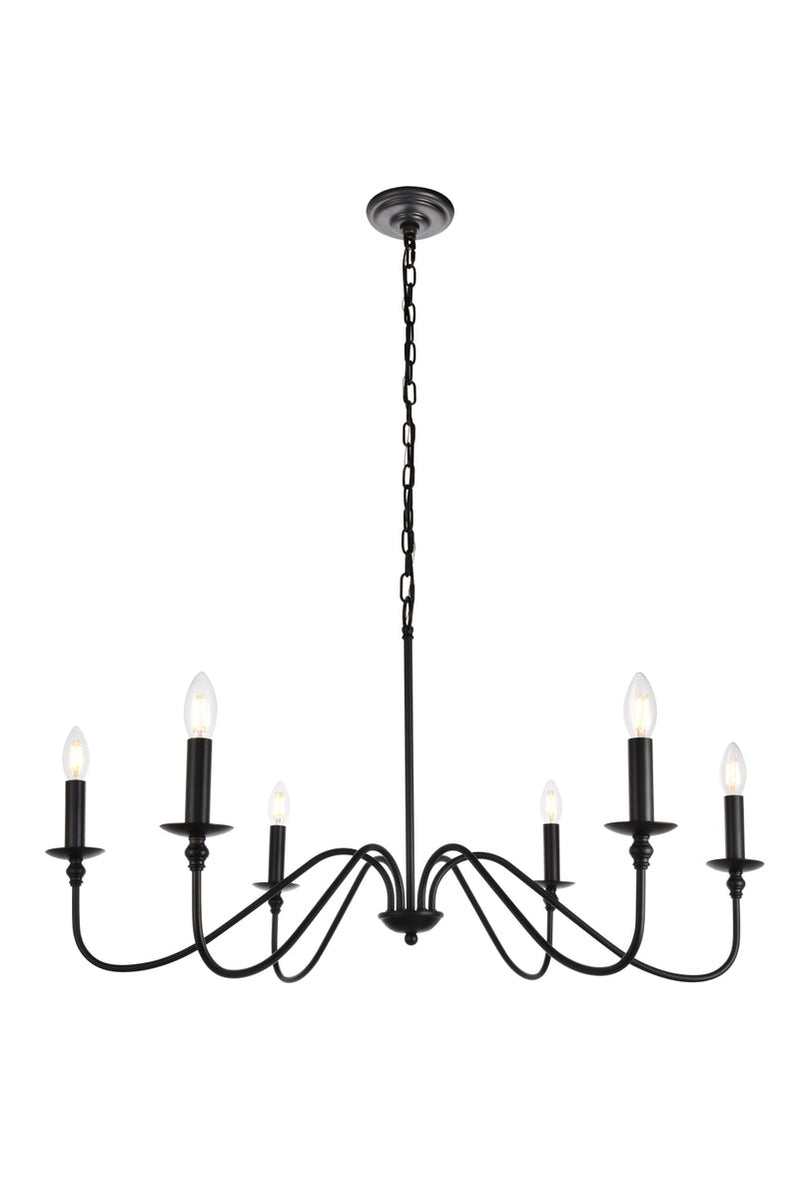 media image for Rohan 6 Light Chandelier Living District Ld5006D36Mb 1 297