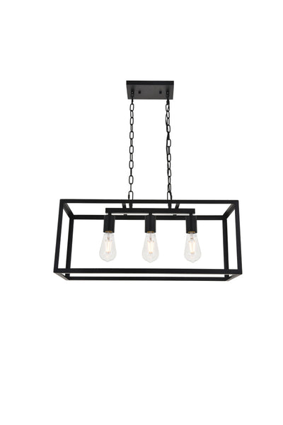 product image for Resolute 3 Light Pendant Living District Ld4061D25Bk 9 3