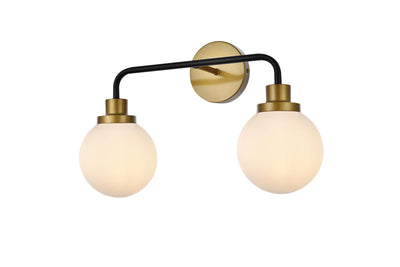 product image for Hanson 2 Light Bath Sconces Living District Ld7032W19Bk 11 65