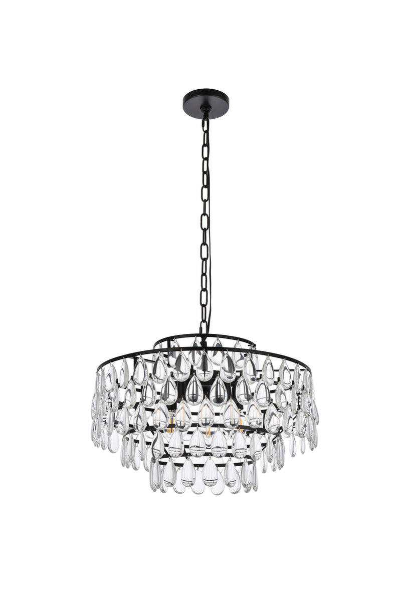 media image for Mila 5 Light Pendant Elegant Lighting 1102D18Bk 34 245