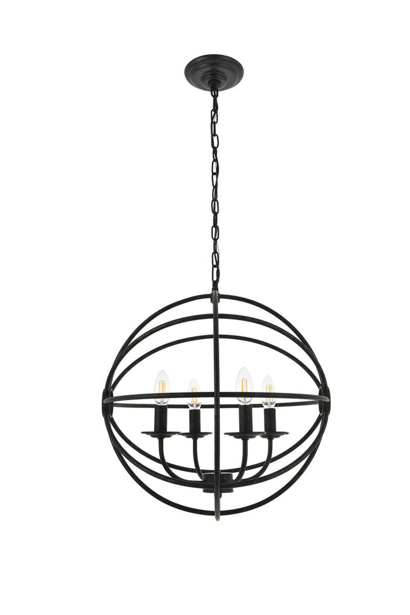 media image for Octavia 4 Light Pendant Living District Ld4006D18Brd 16 24