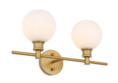 product image for Collier 2 Light Bath Sconces Living District Ld2314Bk 28 54