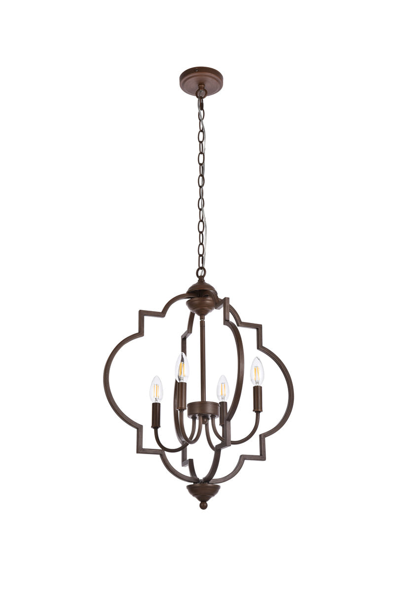 media image for Sandara 4 Light Pendant Living District Ld7064D16Bk 36 226