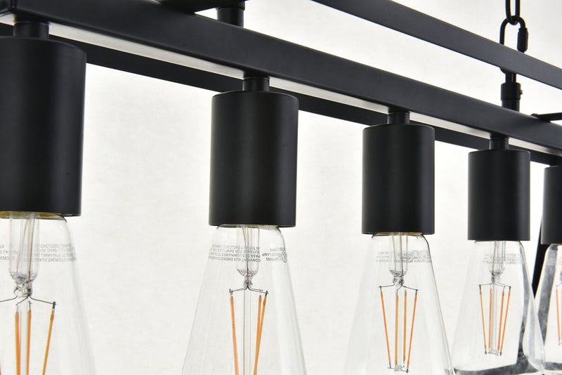 media image for Resolute 5 Light Pendant Living District Ld4061D38Bk 26 258