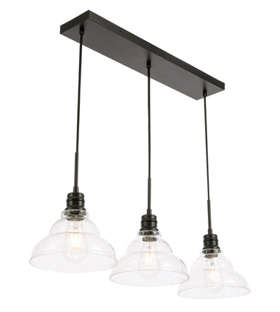 product image for Clive 3 Light Pendant Living District Ld6222Bk 16 29