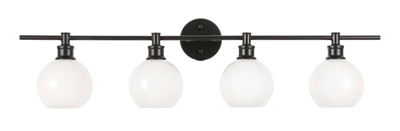 media image for Collier 4 Light Bath Sconces Living District Ld2322Bk 56 274