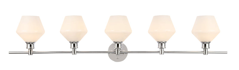 media image for Gene 5 Light Bath Sconces Living District Ld2324Bk 6 215