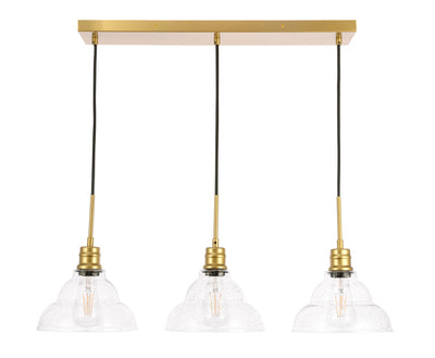 product image for Clive 3 Light Pendant Living District Ld6222Bk 5 27